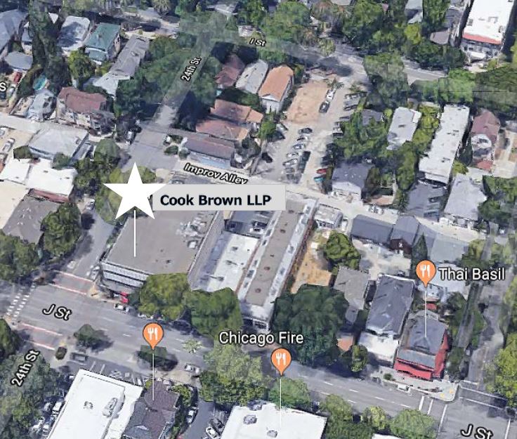 Cook Brown parking map