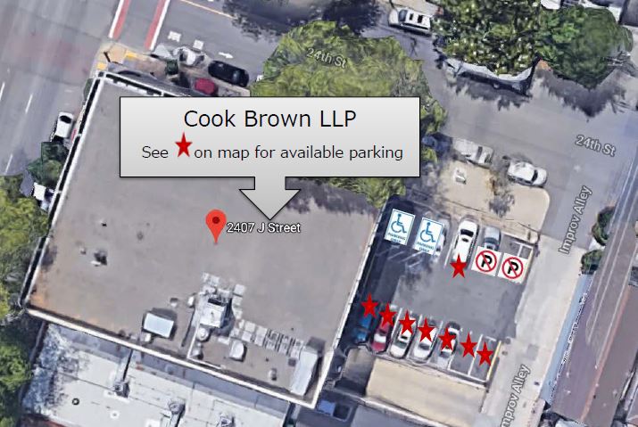 Cook Brown parking map