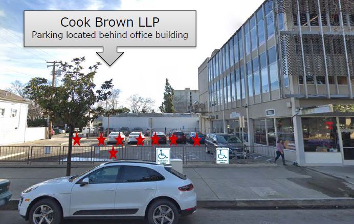 Cook Brown parking map